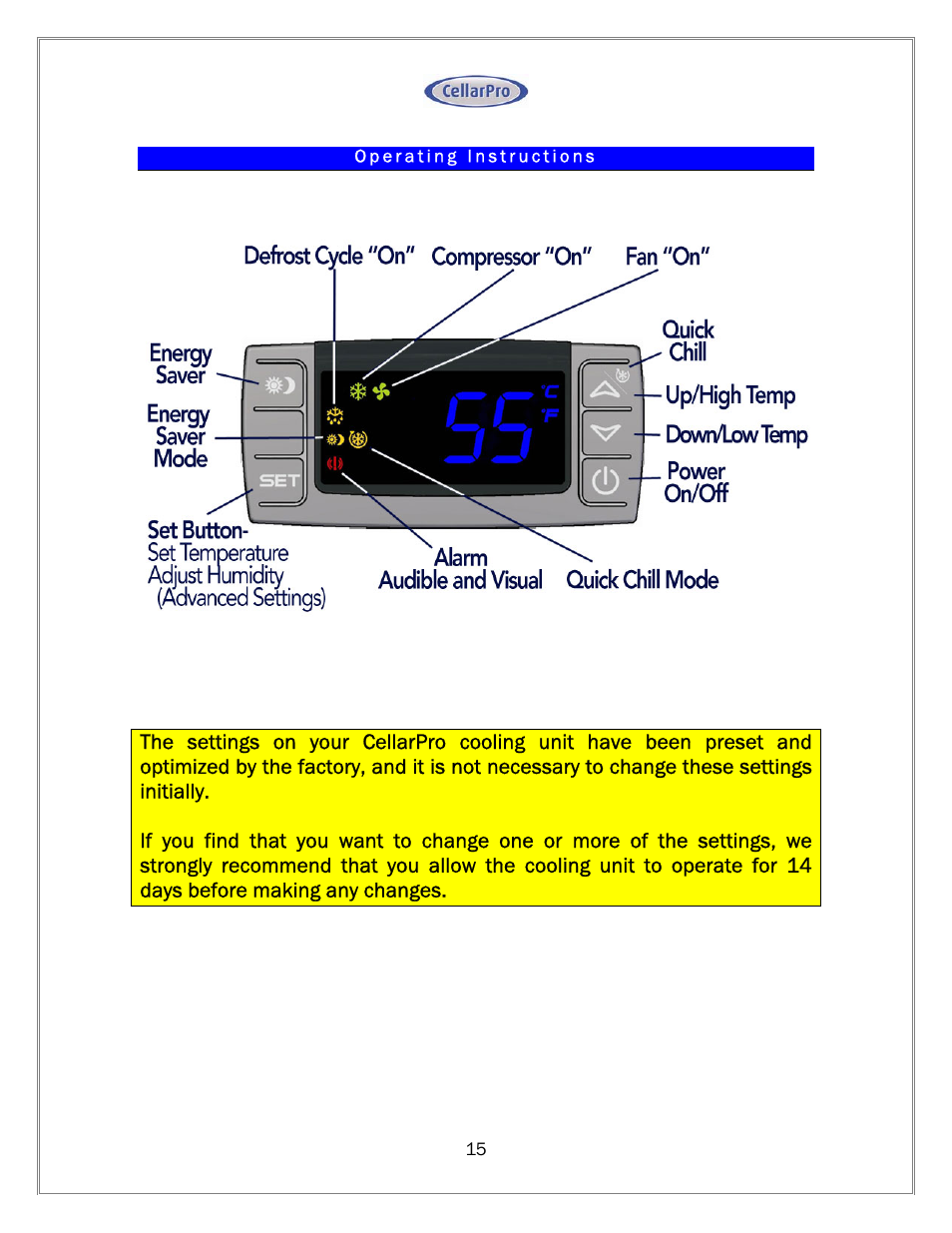 Vintage Cellars CellarPro Owners Manual User Manual | Page 16 / 26