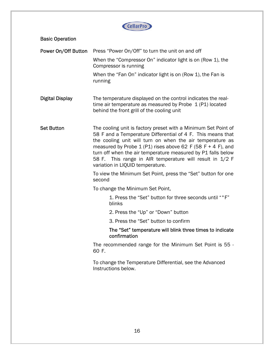 Vintage Cellars CellarPro Owners Manual User Manual | Page 17 / 26