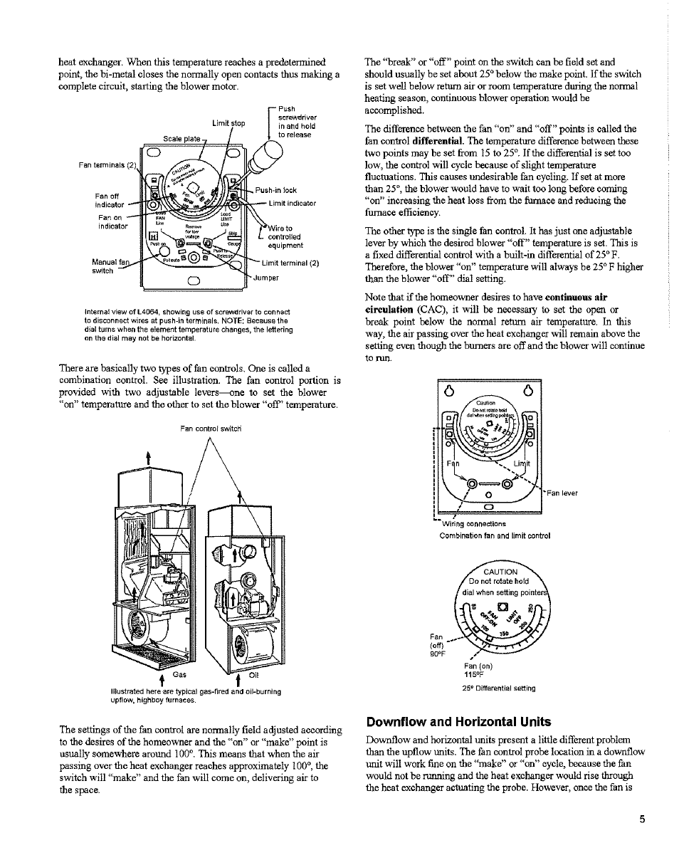 Downflow and horizontal units | Bard 2100-066 Rev. A User Manual | Page 7 / 15