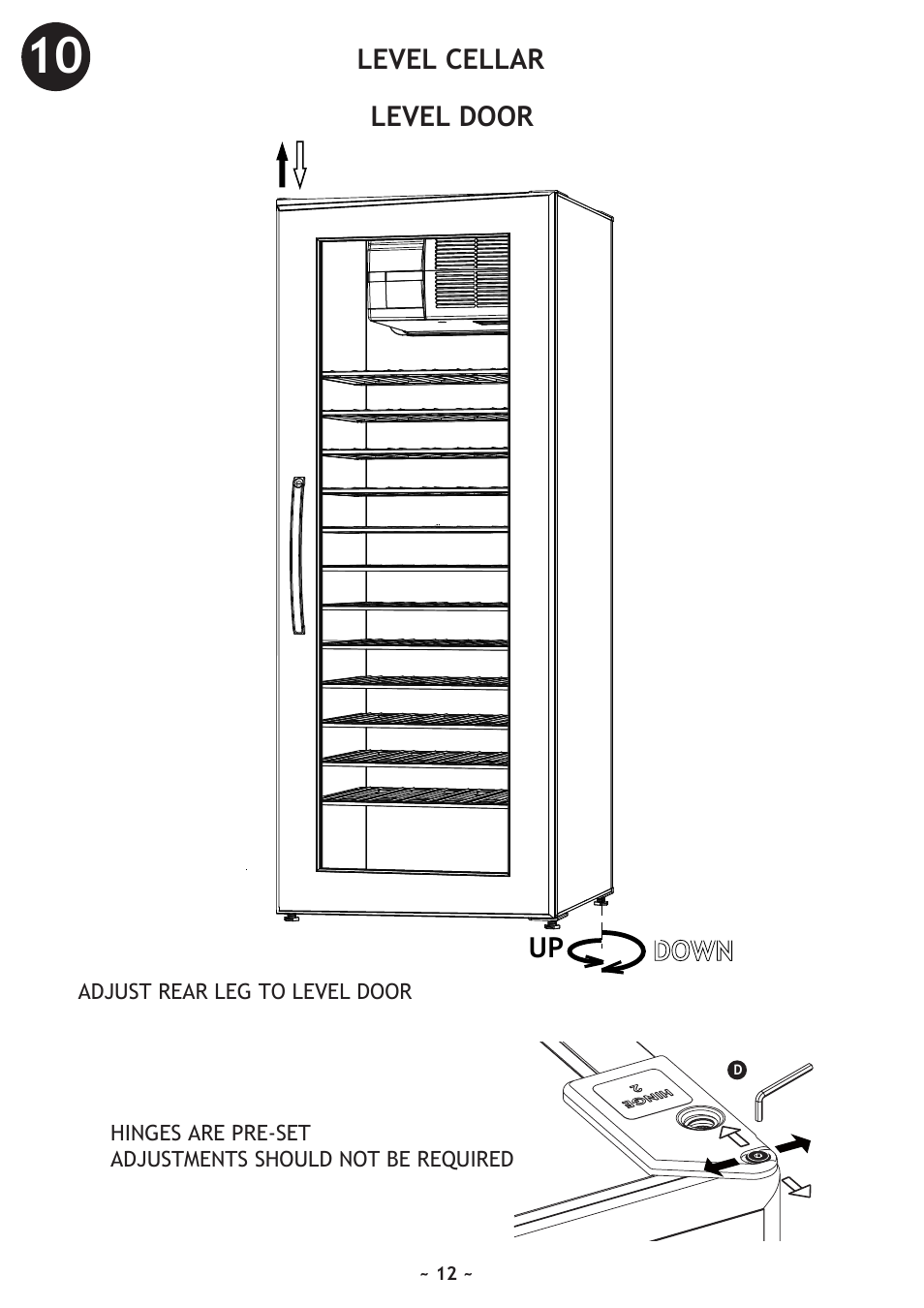 Vintage Cellars WineKoolR Slimline 120 User Manual | Page 12 / 20