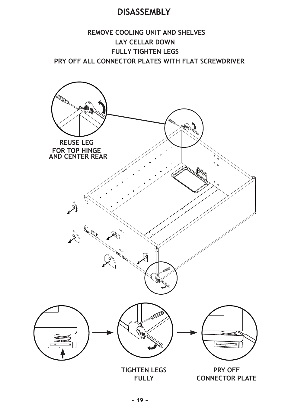 And center rear | Vintage Cellars WineKoolR Slimline 500 User Manual | Page 19 / 24