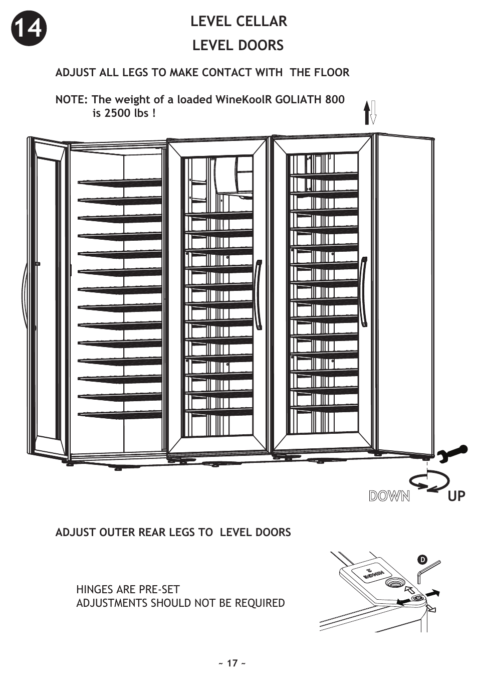 Vintage Cellars WineKoolR Slimline 800 User Manual | Page 17 / 24