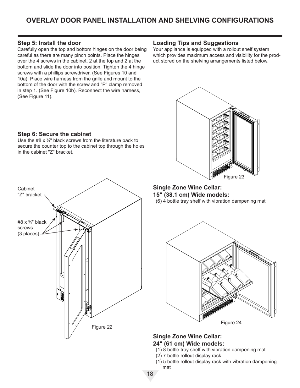 Vintage Cellars ML24WD User Manual | Page 18 / 24