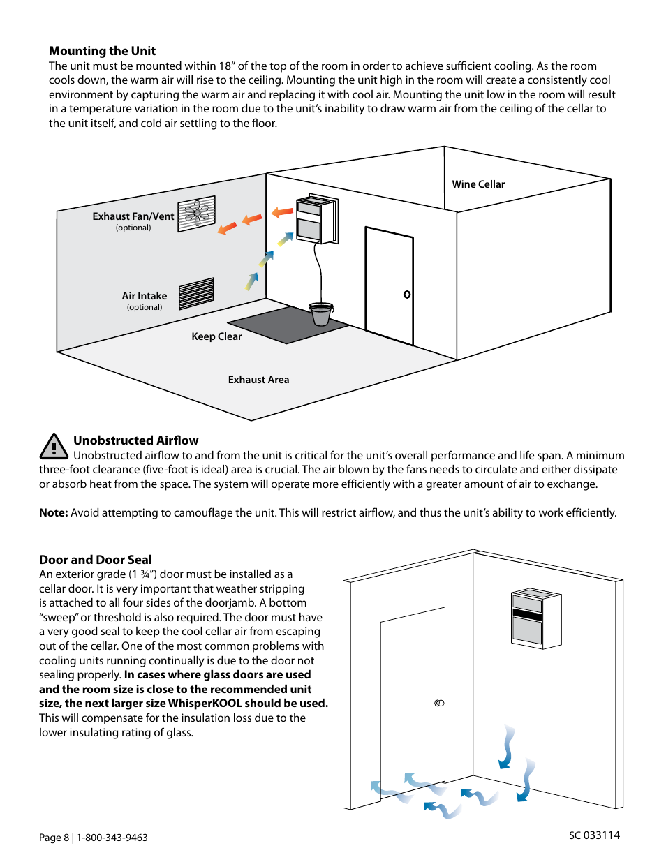 Vintage Cellars SC Series WhisperKOOL User Manual | Page 10 / 32