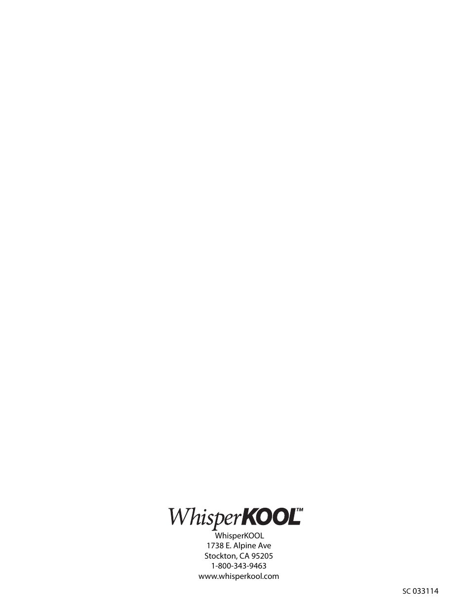 Vintage Cellars SC Series WhisperKOOL User Manual | Page 32 / 32