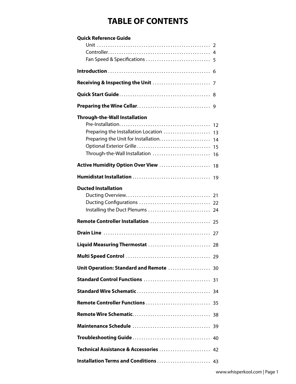 Vintage Cellars Extreme ti Series User Manual | Page 3 / 50