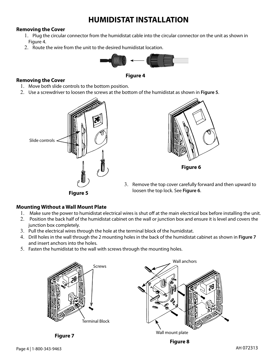 Humidistat installation | Vintage Cellars Active Humidity WhisperKOOL User Manual | Page 4 / 6