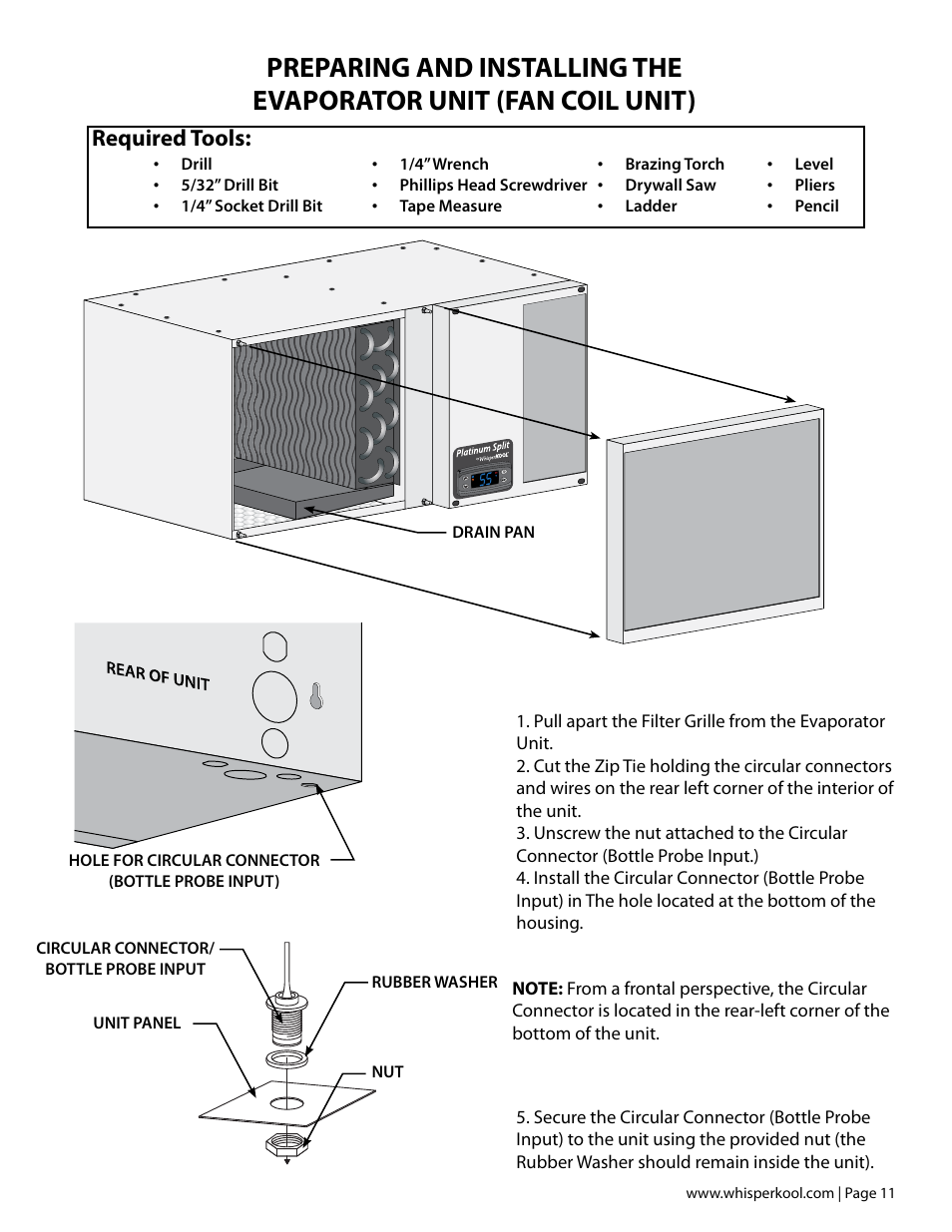 Required tools | Vintage Cellars Platinum MIni Split Tech Manual User Manual | Page 13 / 40
