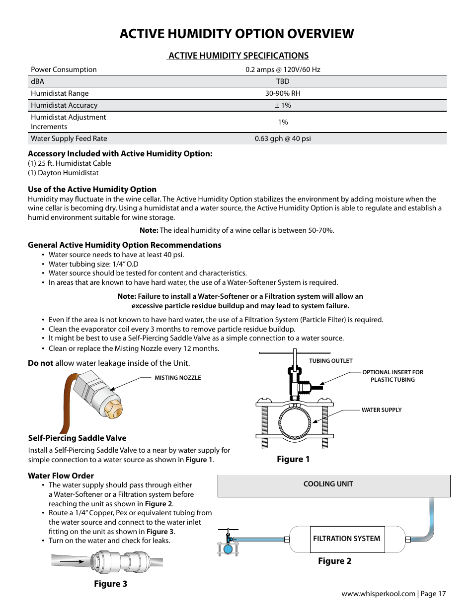 Active humidity option overview | Vintage Cellars Platinum MIni Split Tech Manual User Manual | Page 19 / 40