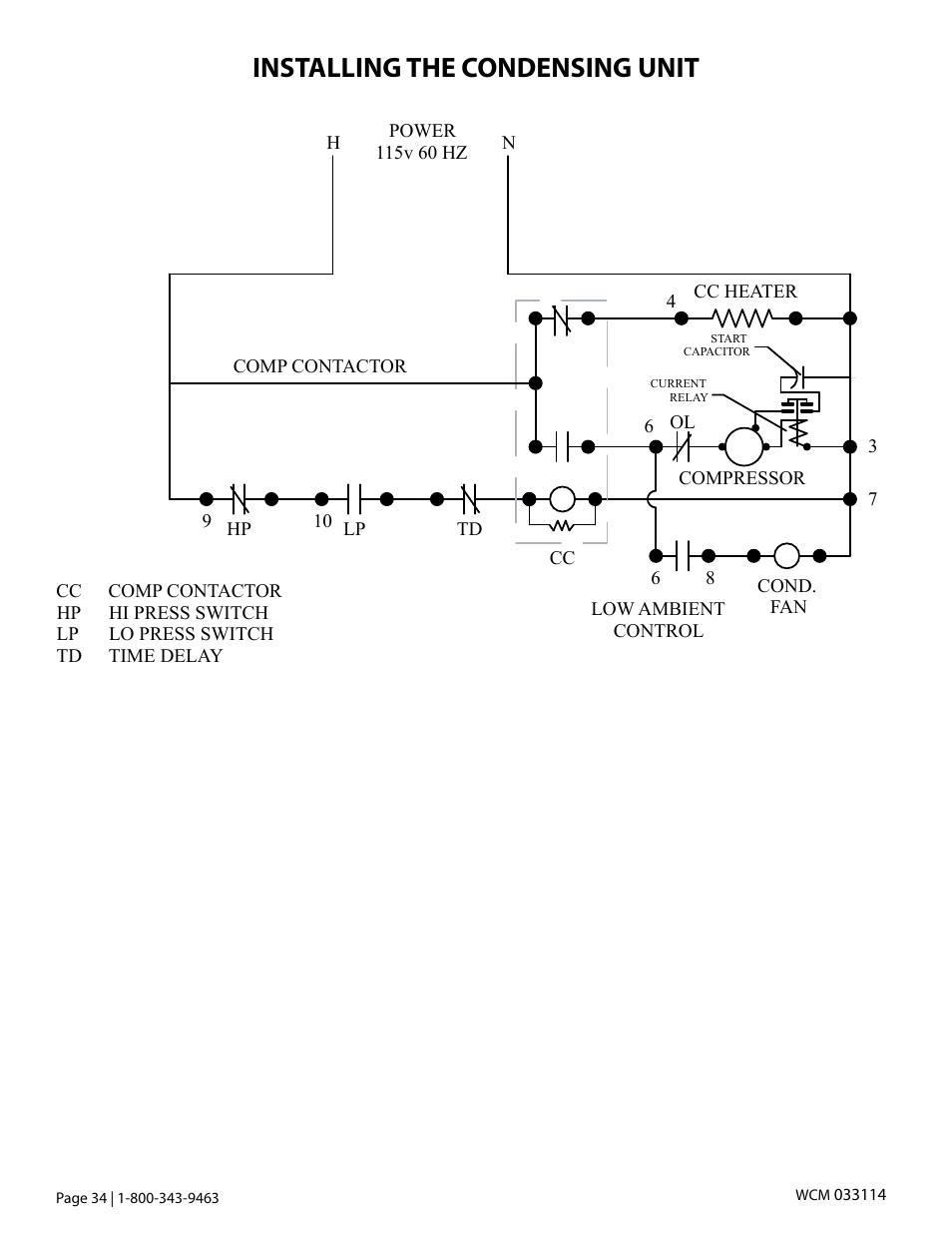 Installing the condensing unit | Vintage Cellars Ceiling Mount User Manual | Page 36 / 58