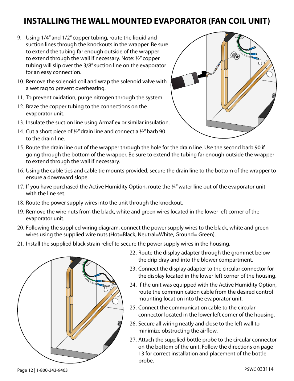 Vintage Cellars Platinum Split Fully Ducted 4000WC User Manual | Page 14 / 44
