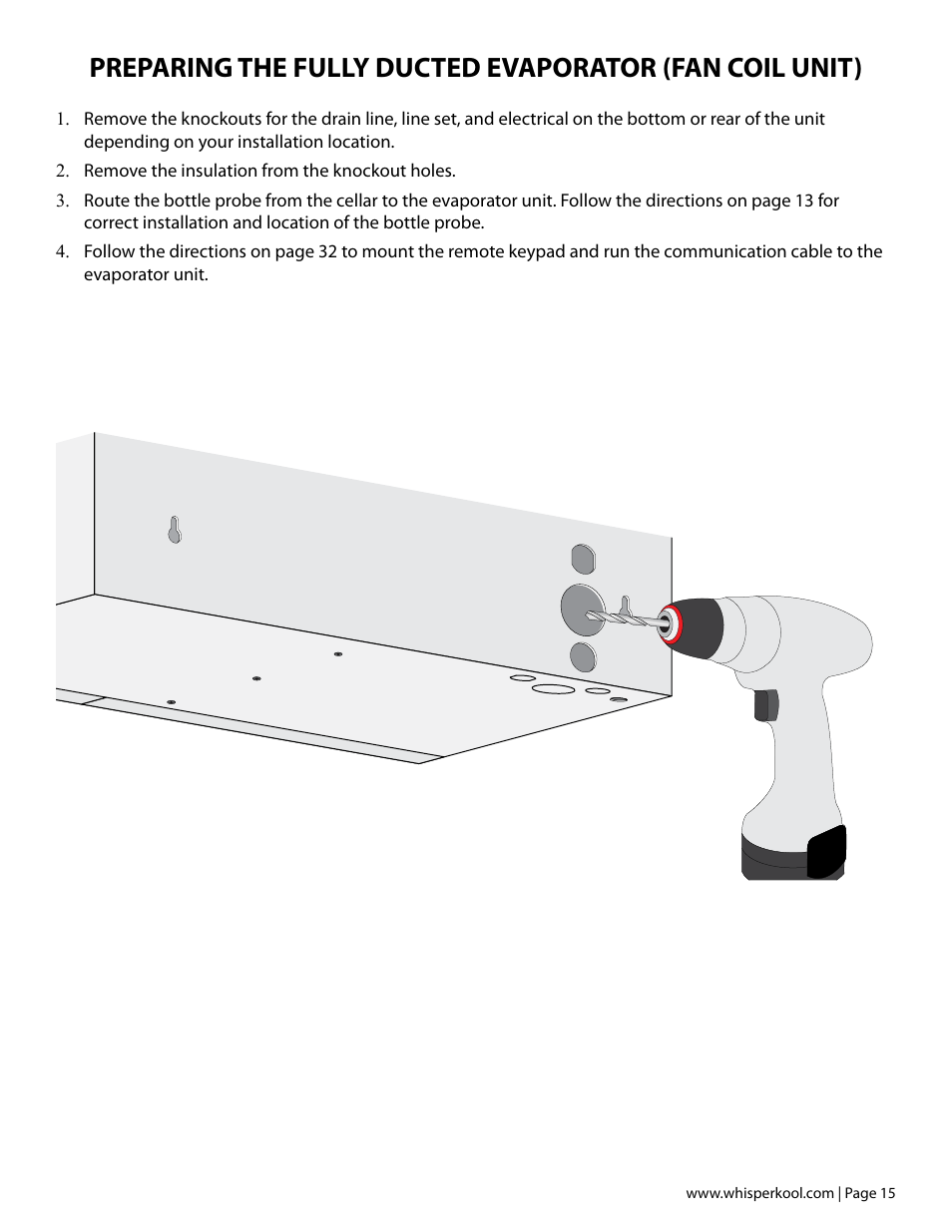 Vintage Cellars Platinum Split Fully Ducted 4000WC User Manual | Page 17 / 44