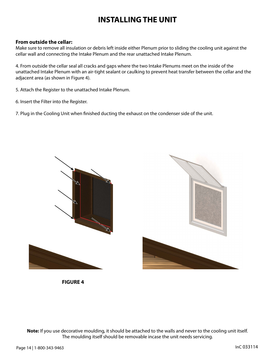 Installing the unit | Vintage Cellars WhisperKOOL InCellar User Manual | Page 16 / 38