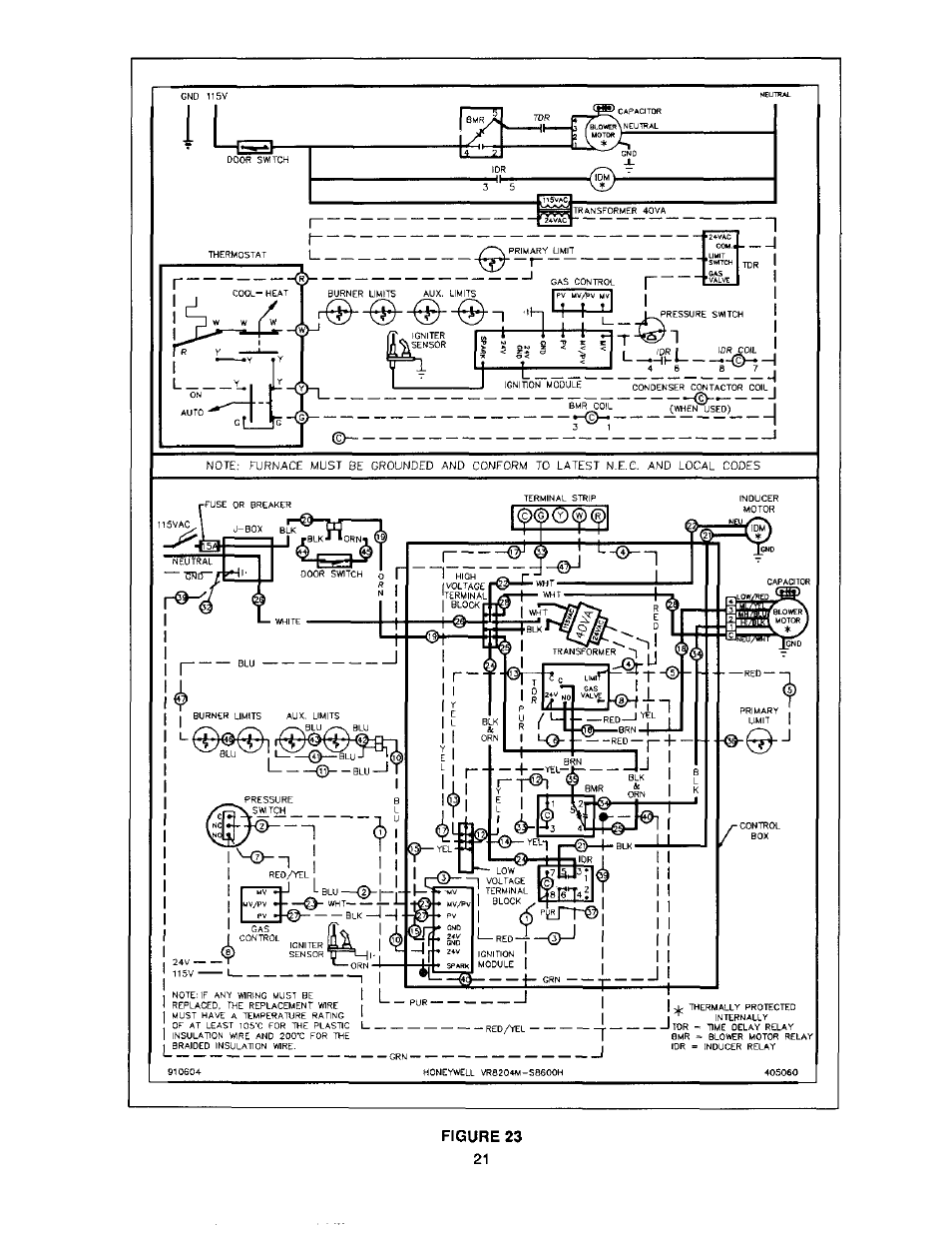 Bard Bayrd Furnace 403293A User Manual | Page 23 / 70