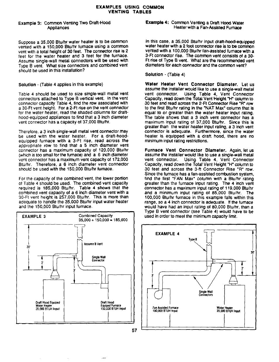 Water heater vent connector diameter. let us | Bard Bayrd Furnace 403293A User Manual | Page 59 / 70