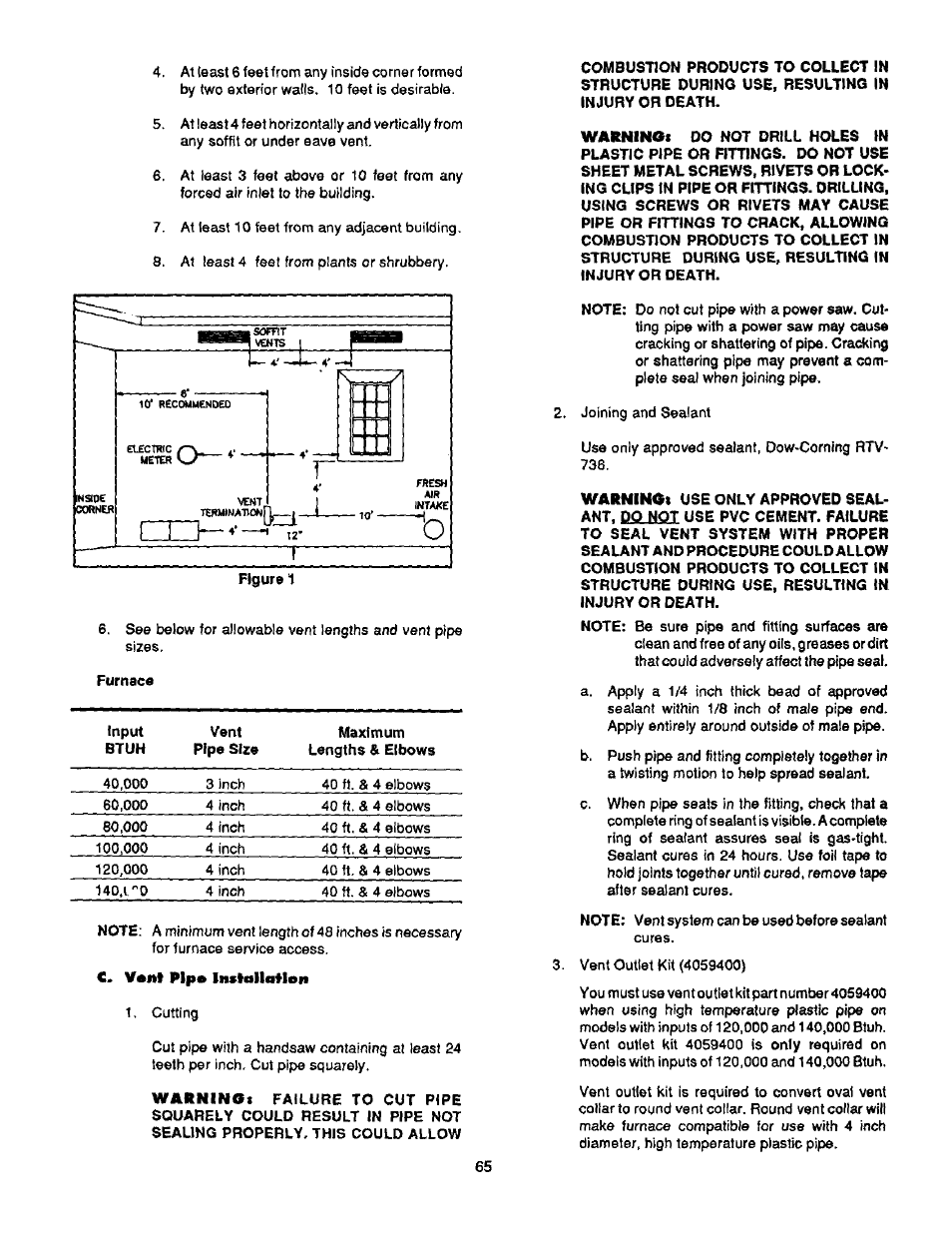 Bard Bayrd Furnace 403293A User Manual | Page 67 / 70