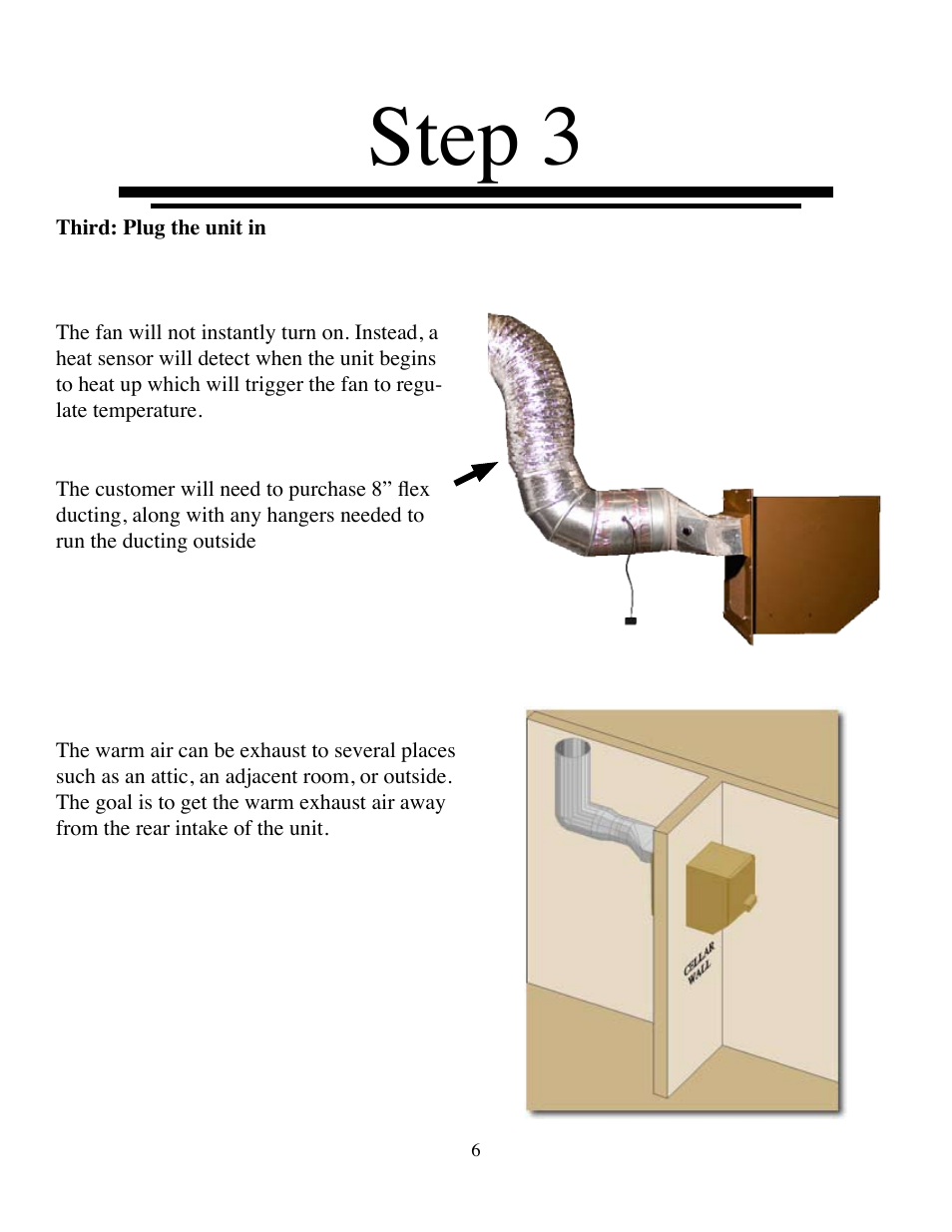 Step | Vintage Cellars Small XLT Duct Kit User Manual | Page 6 / 8