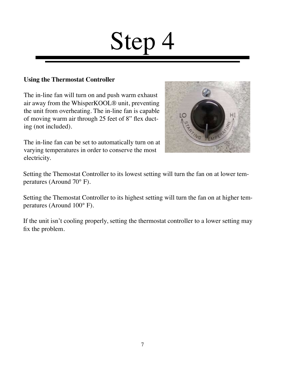 Step | Vintage Cellars Small XLT Duct Kit User Manual | Page 7 / 8