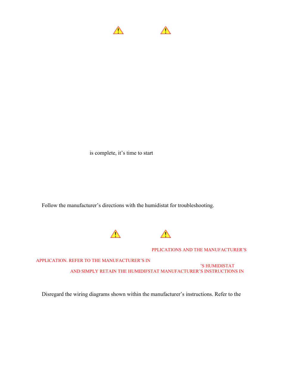 Start-up and operation, Humidistat | Vintage Cellars Wine Guardian Humidifier Manual User Manual | Page 13 / 19