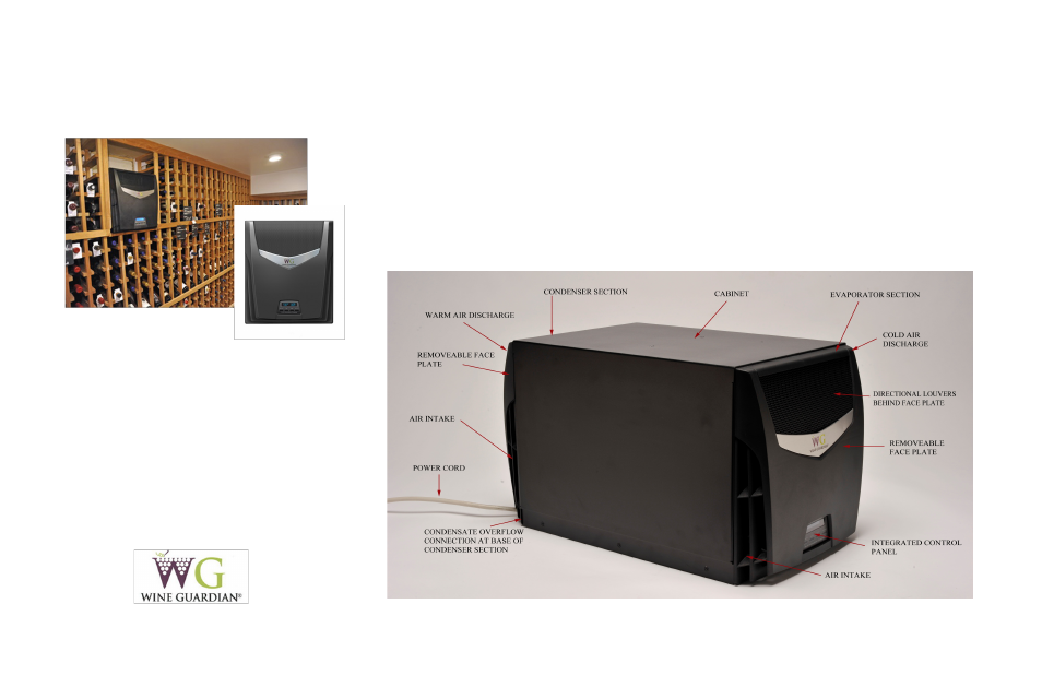 Wine Guardian Through-the-Wall Cooling System - Quick Start User Manual | 2 pages