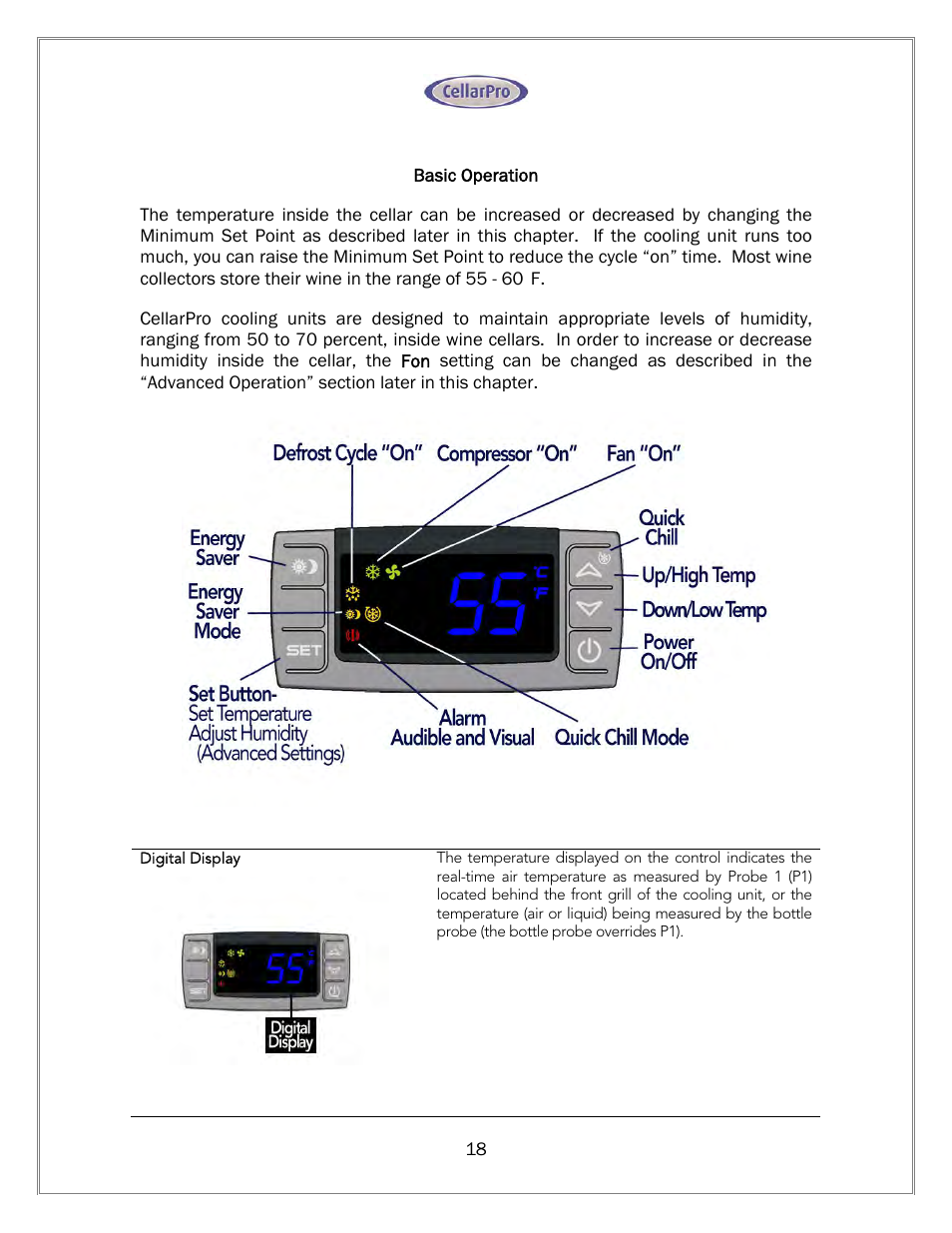 Vintage Cellars 1800 Series CellarPro User Manual | Page 18 / 28