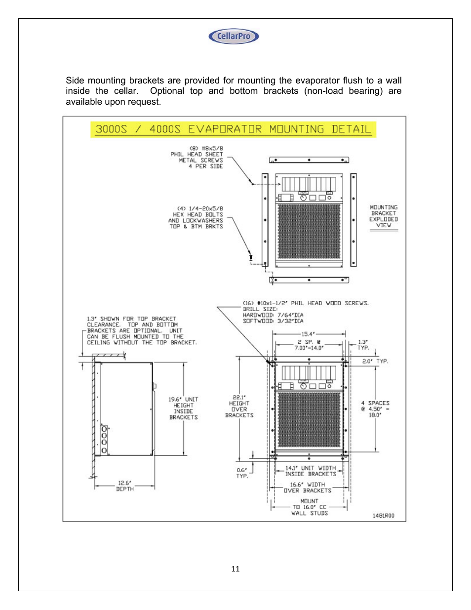 Vintage Cellars Split System CellarPro User Manual | Page 11 / 36