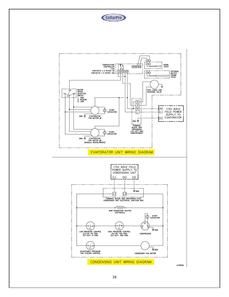 Vintage Cellars Split System CellarPro User Manual | Page 16 / 36