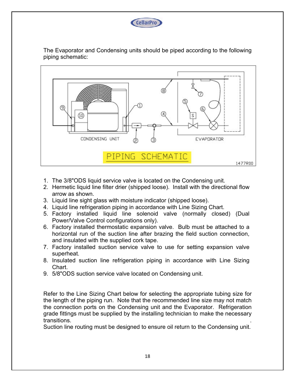 Vintage Cellars Split System CellarPro User Manual | Page 18 / 36