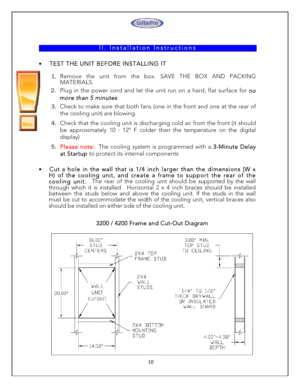 Vintage Cellars 4200VSI CellarPro User Manual | Page 10 / 31
