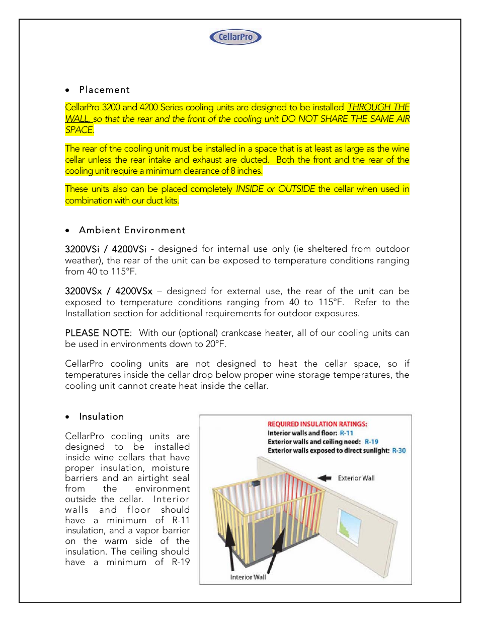 Vintage Cellars 4200VSI CellarPro User Manual | Page 6 / 31