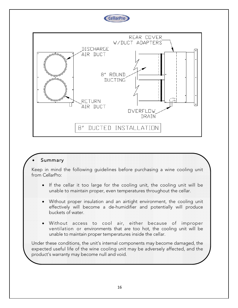 Vintage Cellars 4200VSI 220V CellarPro User Manual | Page 16 / 29