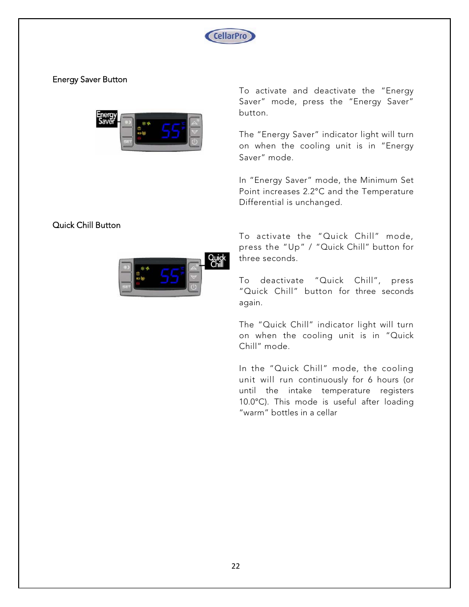 Vintage Cellars 4200VSI 220V CellarPro User Manual | Page 22 / 29