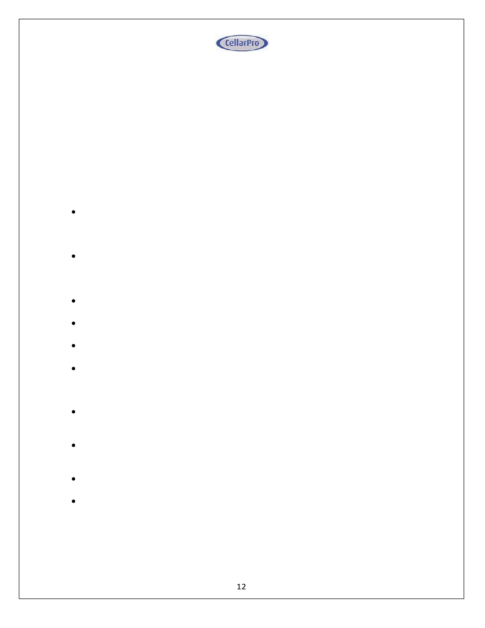 Vintage Cellars AH8500 Air Handler User Manual | Page 12 / 40