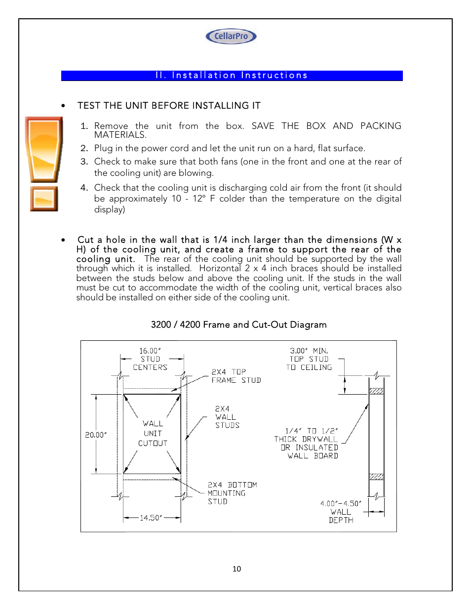 Vintage Cellars 4200 VSi CellarPro User Manual | Page 10 / 31