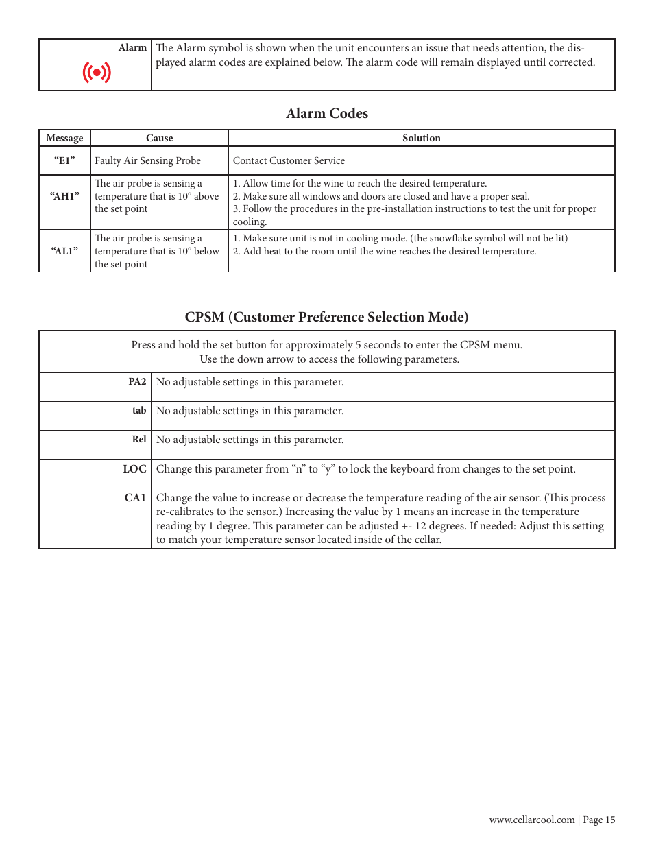 Vintage Cellars CC-CX8800 User Manual | Page 17 / 33