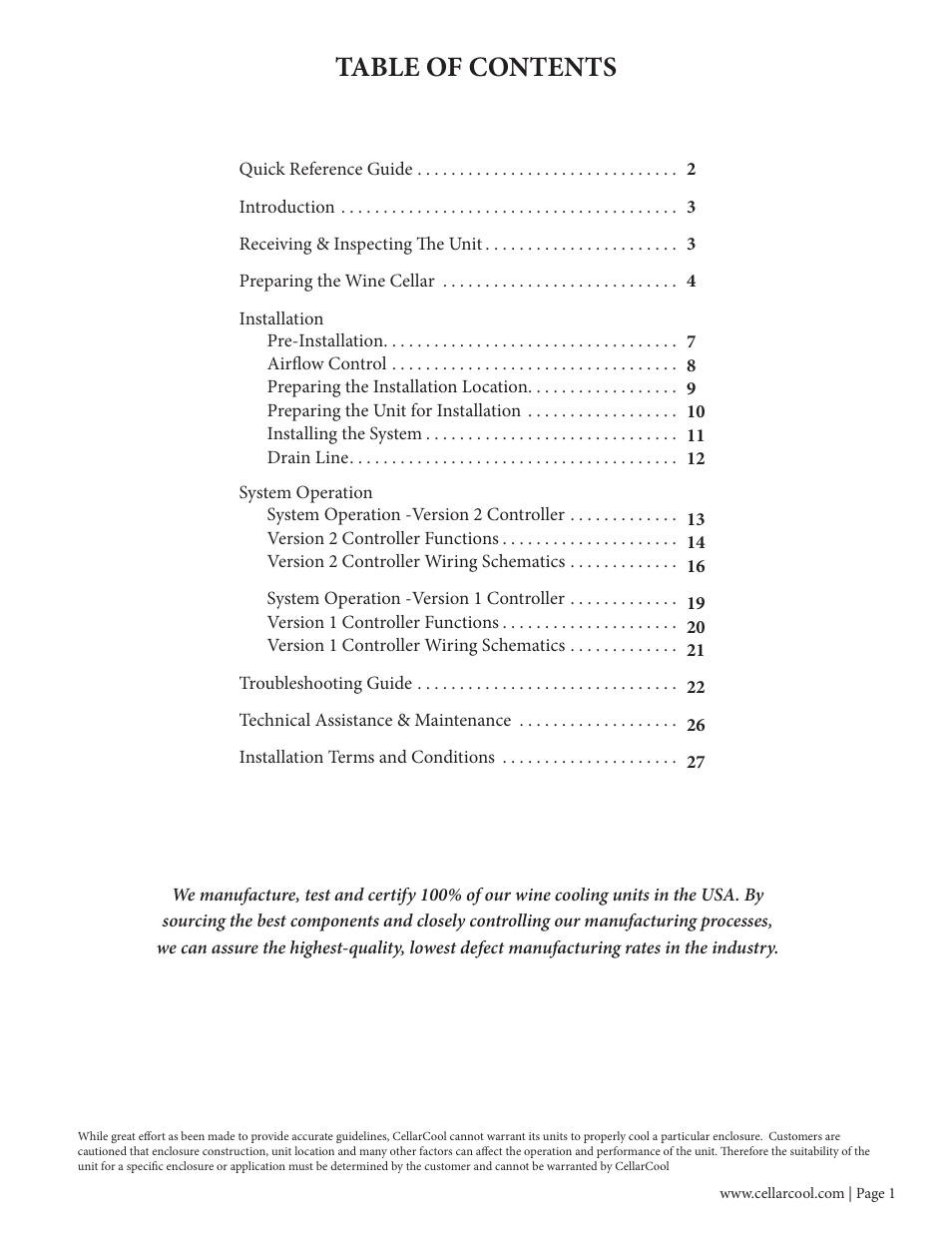 Vintage Cellars CC-CX8800 User Manual | Page 3 / 33