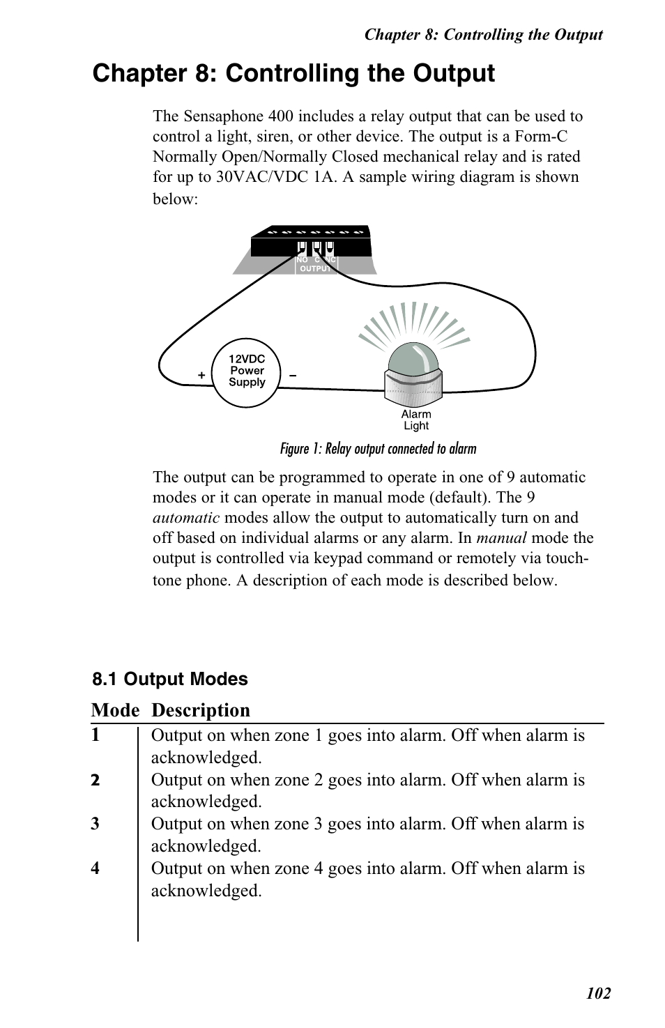 Chapter 8: controlling the output | Vintage Cellars FGD-0400 User Manual | Page 105 / 138