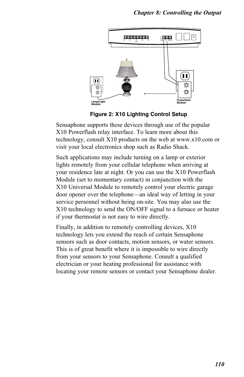 Figure 2: x10 lighting control setup | Vintage Cellars FGD-0400 User Manual | Page 113 / 138