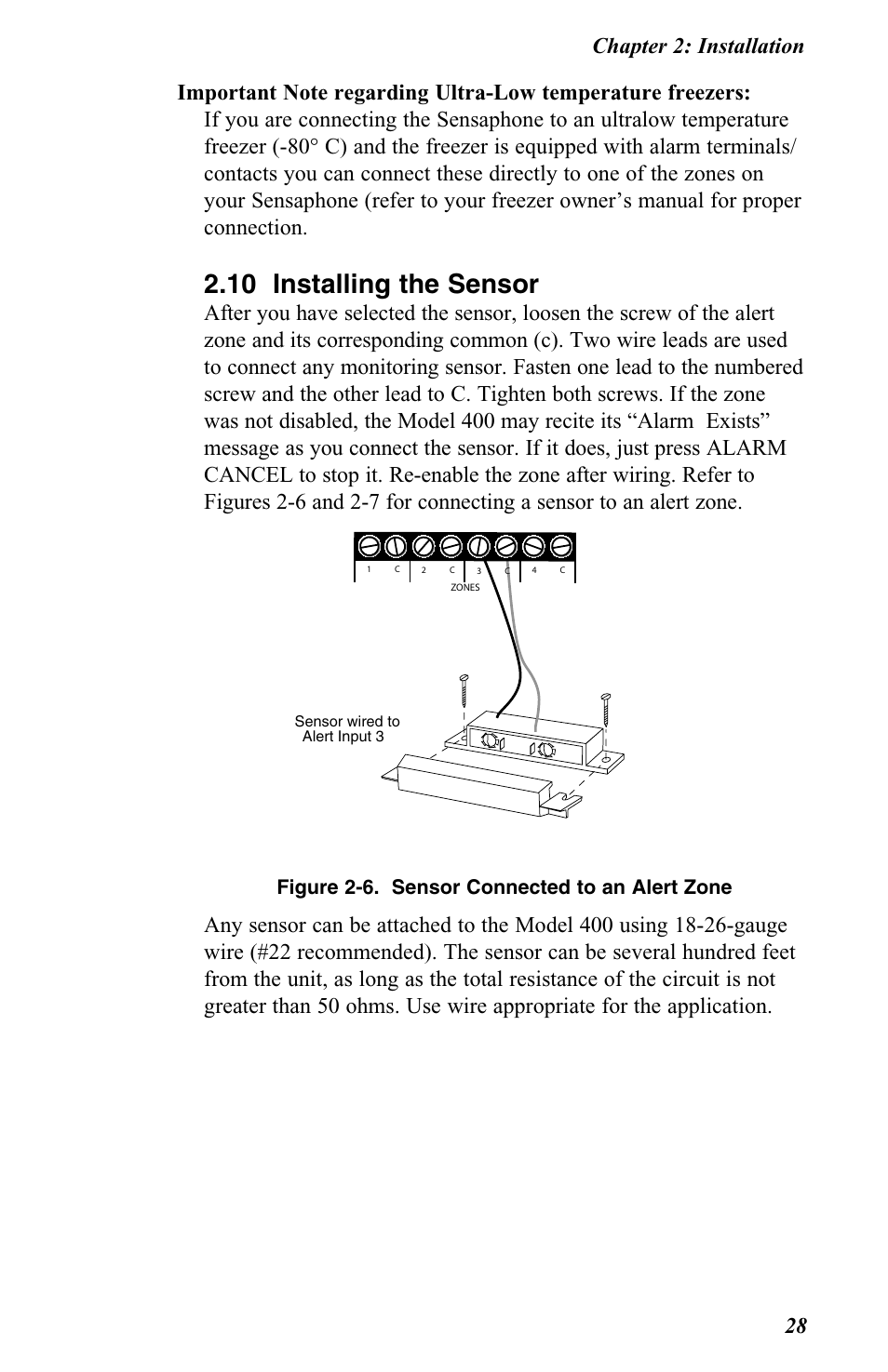 10 installing the sensor | Vintage Cellars FGD-0400 User Manual | Page 31 / 138