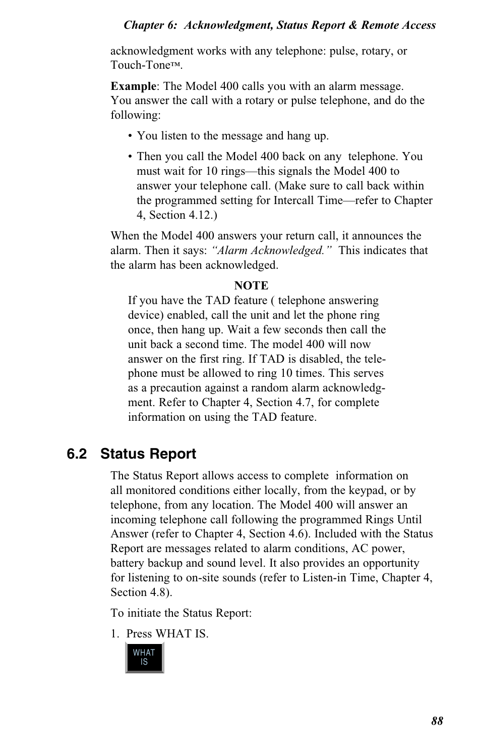 2 status report | Vintage Cellars FGD-0400 User Manual | Page 91 / 138