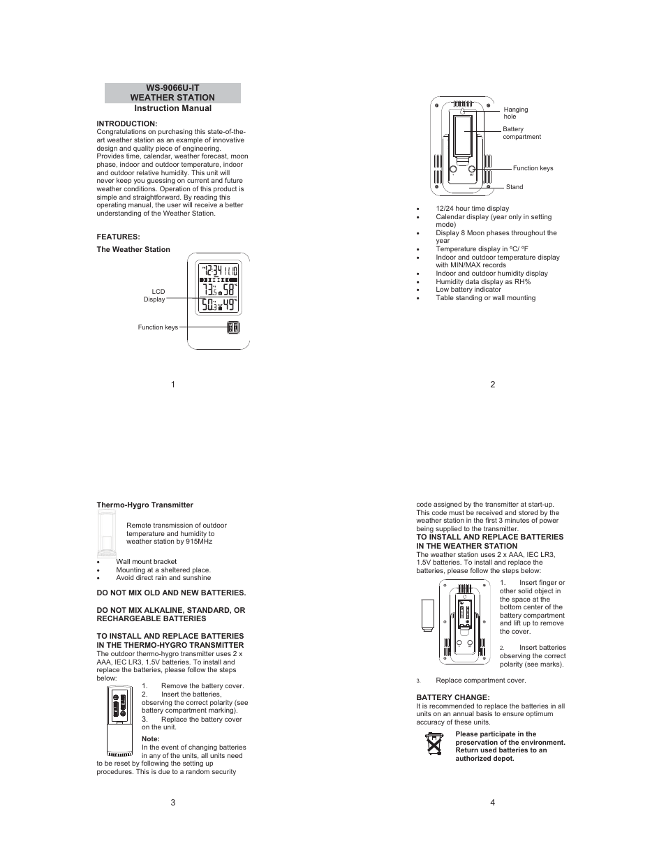 Vintage Cellars WS-9066U-IT-CBP User Manual | 6 pages