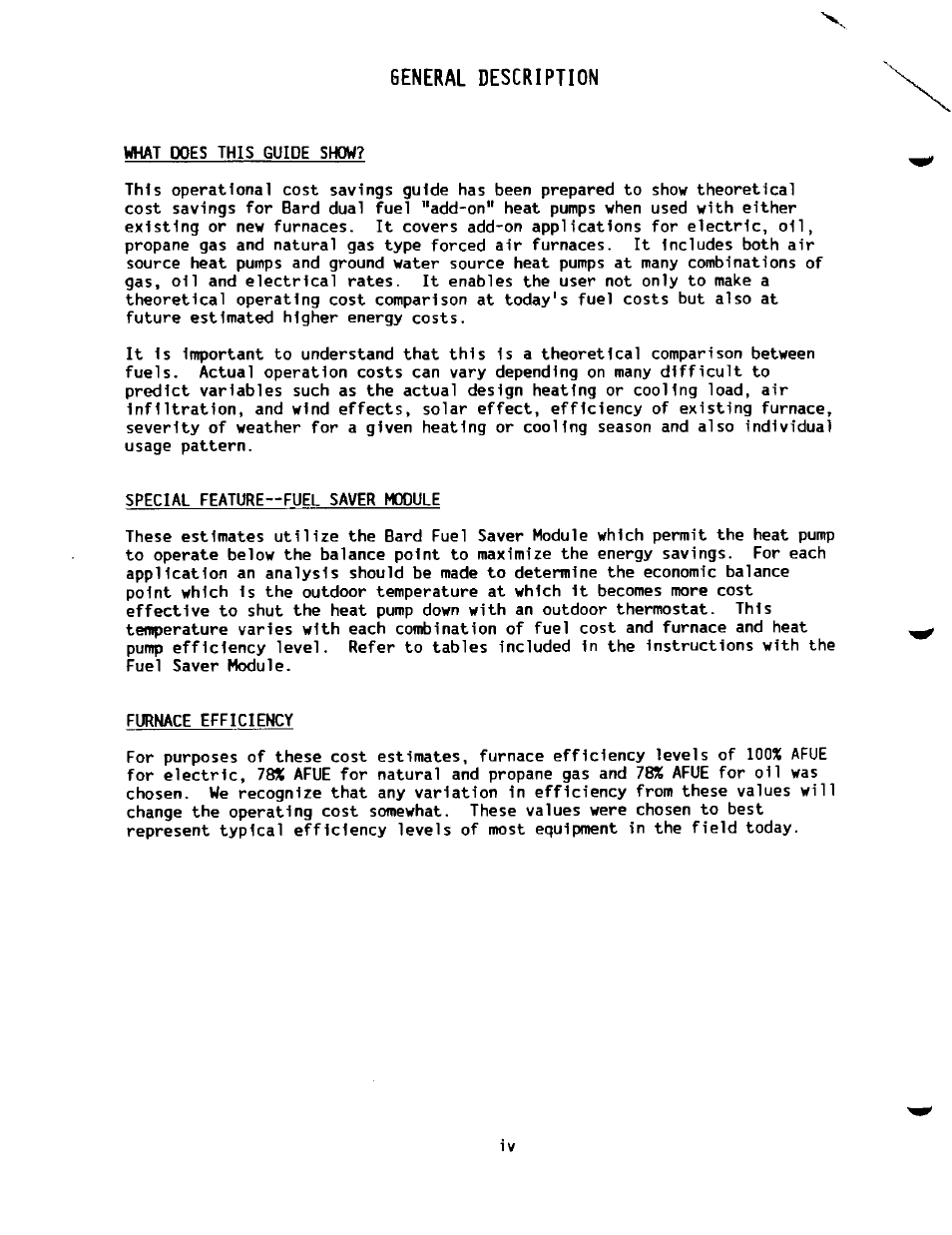 General description | Bard 2100-073 User Manual | Page 6 / 66