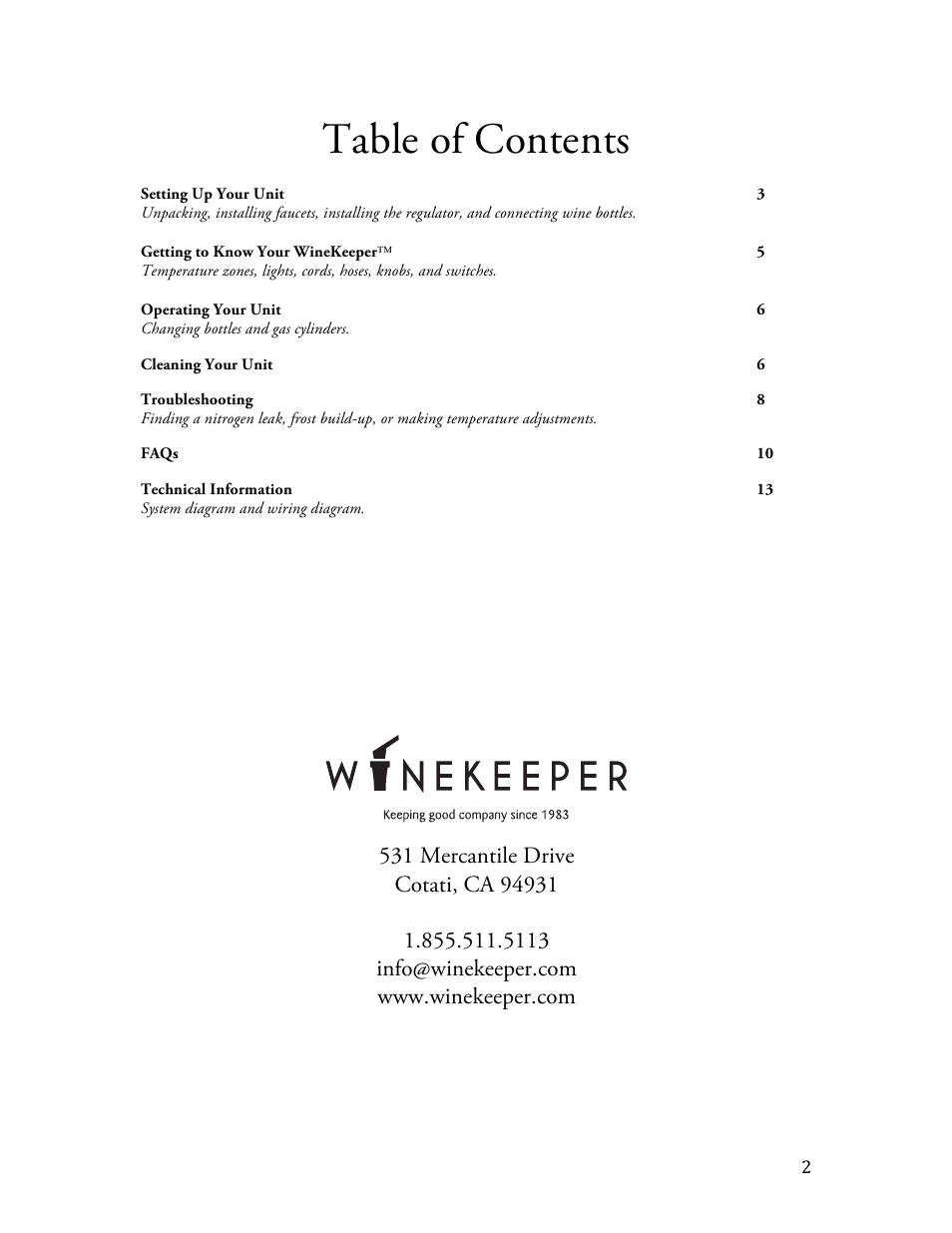 Vintage Cellars Magnum 12-Bottle User Manual | Page 2 / 13