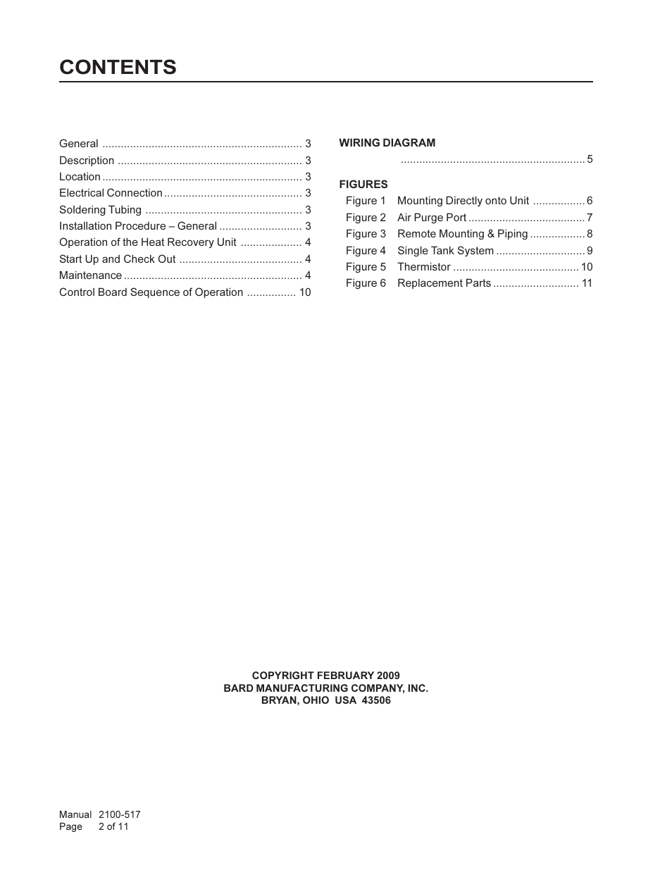 Bard GVDM-26 User Manual | Page 2 / 11