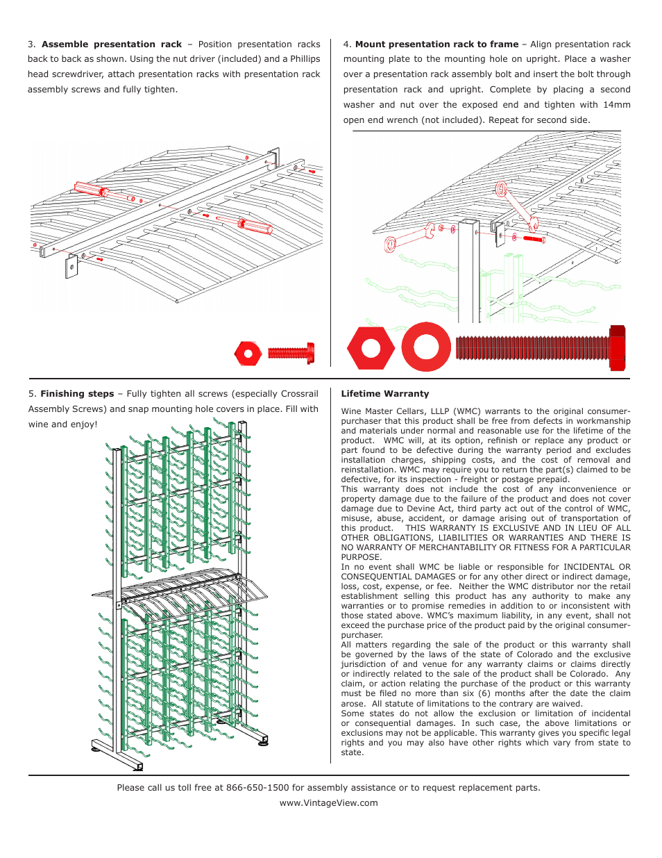 VintageView IDR7 - 7 Island Display Rack Package User Manual | Page 2 / 2