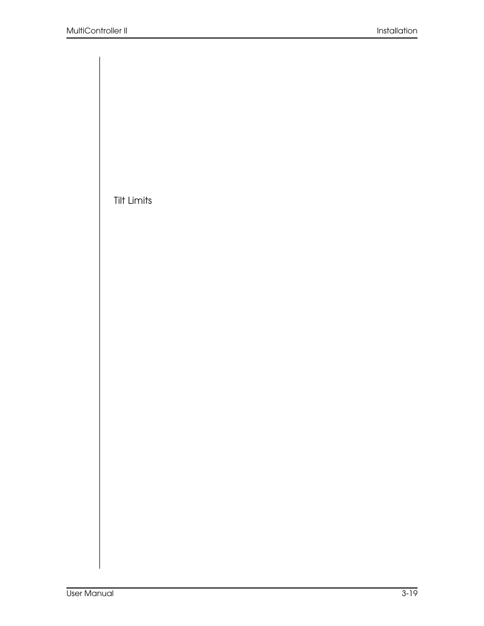Tilt limits | Vinten Radamec AutoCam Multicontroller II User Manual | Page 53 / 62