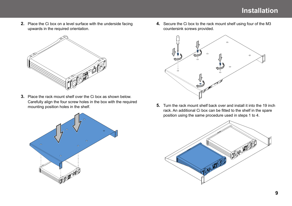 Installation | Vinten Radamec Ci Box ICE Interface User Manual | Page 11 / 20