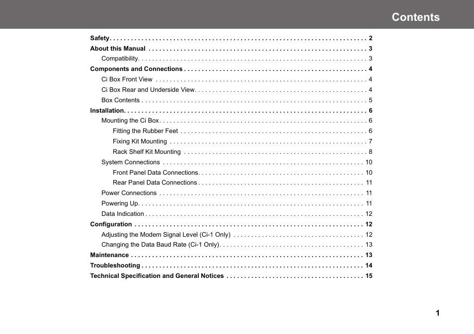 Vinten Radamec Ci Box ICE Interface User Manual | Page 3 / 20