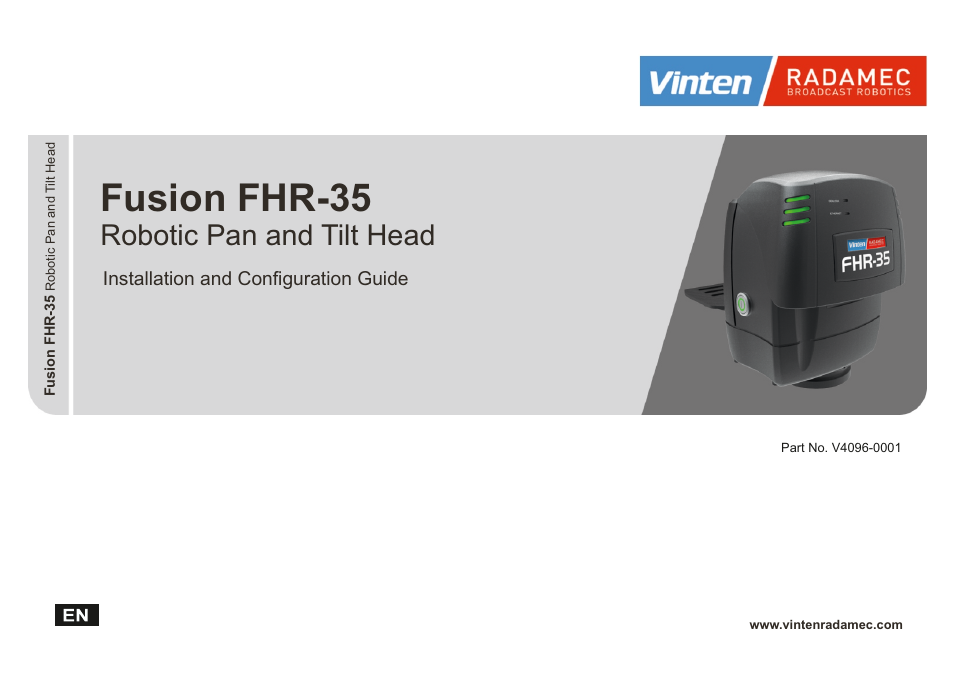 Vinten Radamec FHR-35 User Manual | 36 pages