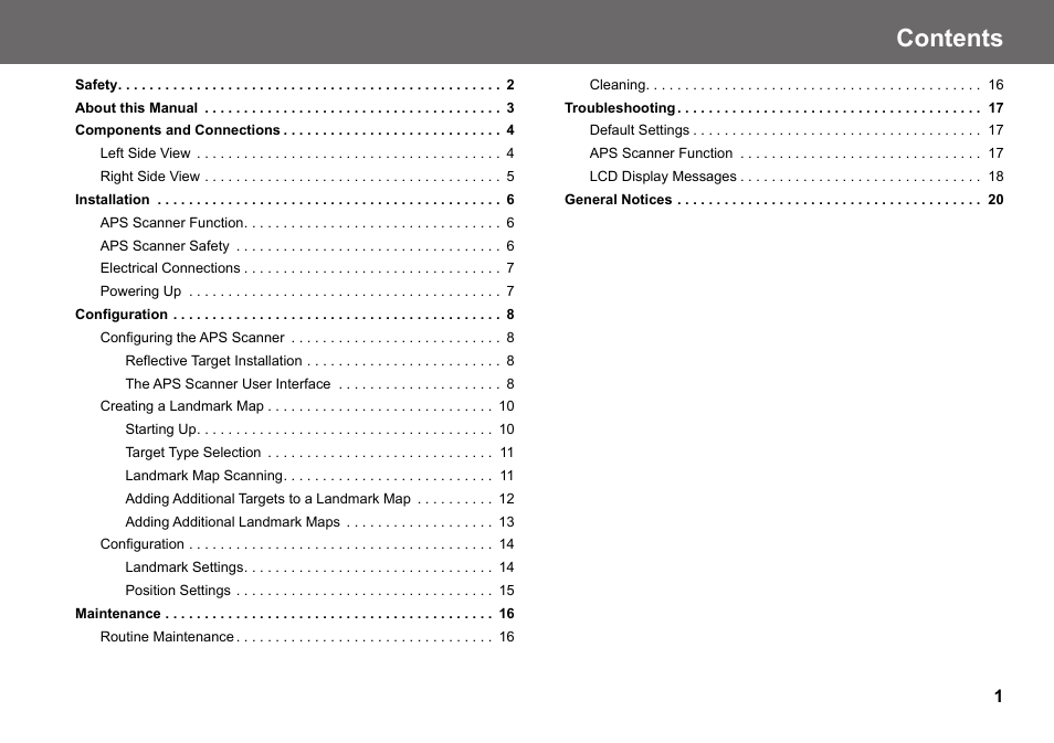 Vinten Radamec Fusion APS User Manual | Page 3 / 28